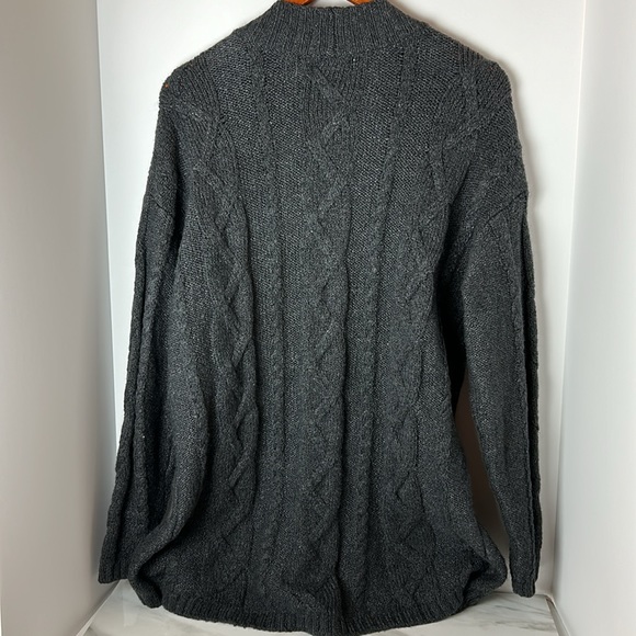 Old Navy grey button down cardigan hip length. Geo recycled material S/M - Picture 5 of 5